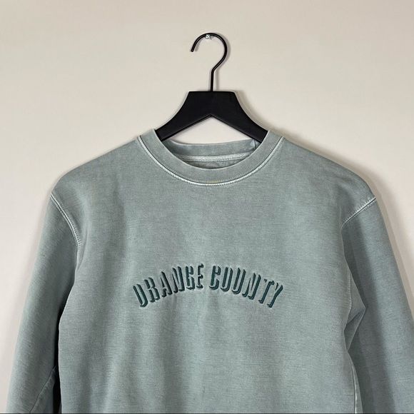 ‘ORANGE COUNTY’ Dusty Mint Sweatshirt - Picture 2 of 11
